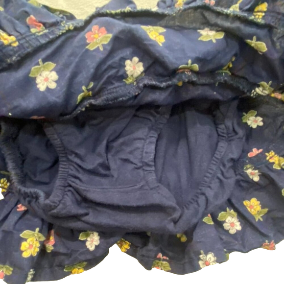 Carter's baby Floral cotton Skort 12M ruffle and floral print 🌸 tiered ruffles - Picture 2 of 4